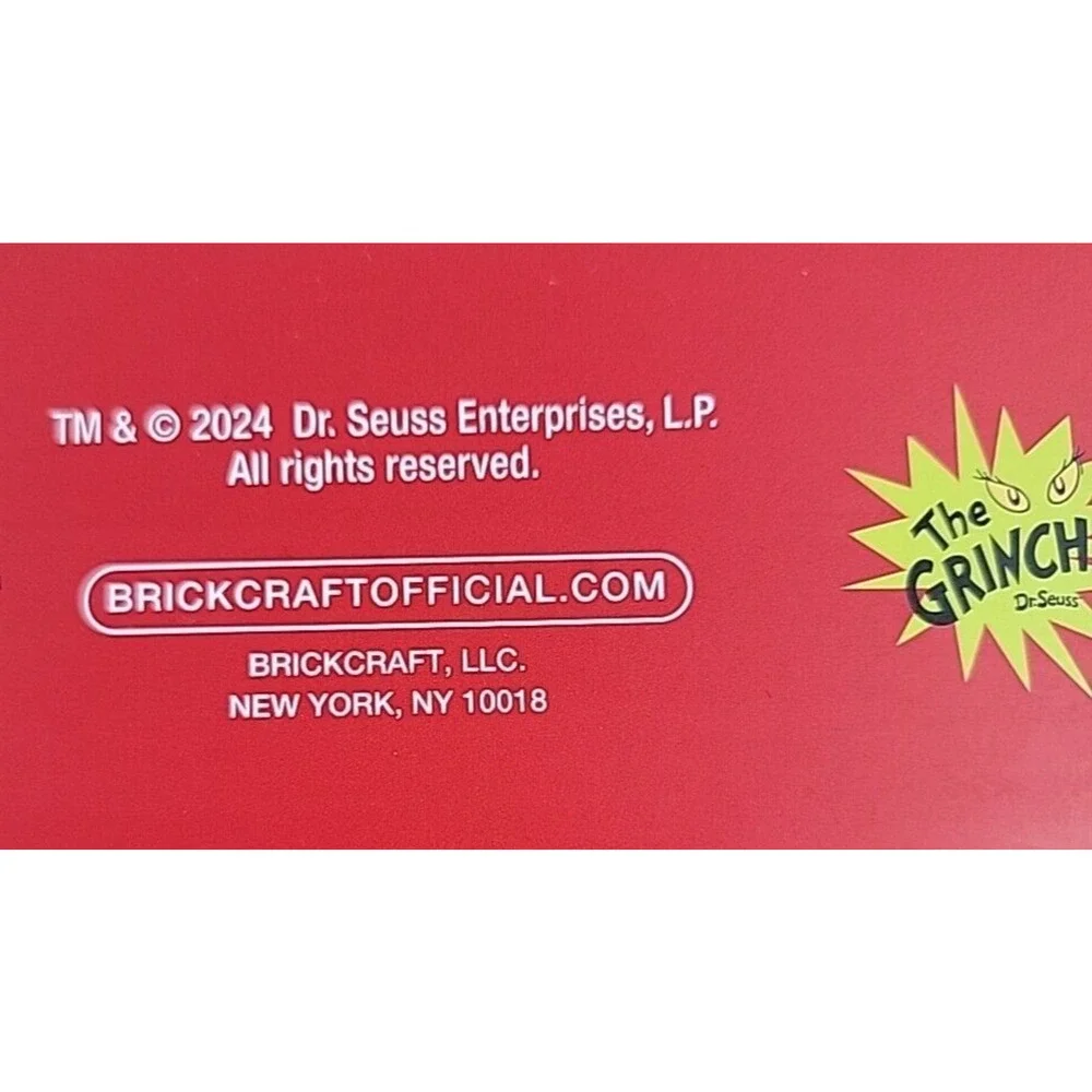 BrickCraft Up The Chimney Grinch 504pc Christmas Holiday‎ Brick Building Set NEW